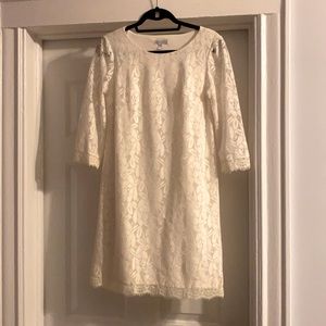 London Times White Lace Dress